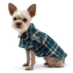 Flannel Doggie Shirt - MEDIUM - NEW